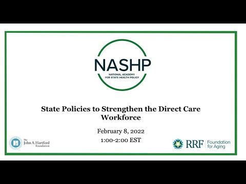 Webinar: State Policies to Strengthen the Direct Care Workforce ...