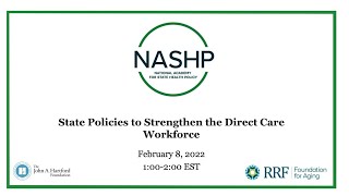 Webinar: State Policies to Strengthen the Direct Care Workforce (February 8, 2022)