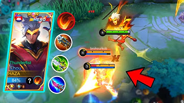 CHOU NEW META SPELL 2022 & 3 ITEM BUILD OP! EASY KILL ENEMY CARRY | Mobile Legends