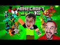 Rob and Eric Play Ben 10 in Minecraft! Battle With Zombozo! Who is Cooler: XLR8, Four Arms or Rath?