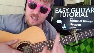 How To Play Make Us Never Happen SHY Martin // guitar lesson beginner tutorial easy chords