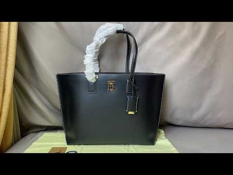 Burberry TB Medium Leather Tote Bag Black Review From Supkicks
