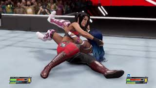 WWE 2k22 Sasha Banks vs. Bayley - Women's International Title Submission Match: RAW