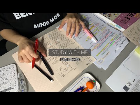 [STUDY WITH ME] 의대생이랑 5시간 빡시게 같이 공부해유? 뽀모도로 Pomodoro (real time)