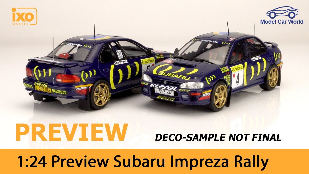 IXO Preview - 1:24 Subaru Impreza Rally - YouTube