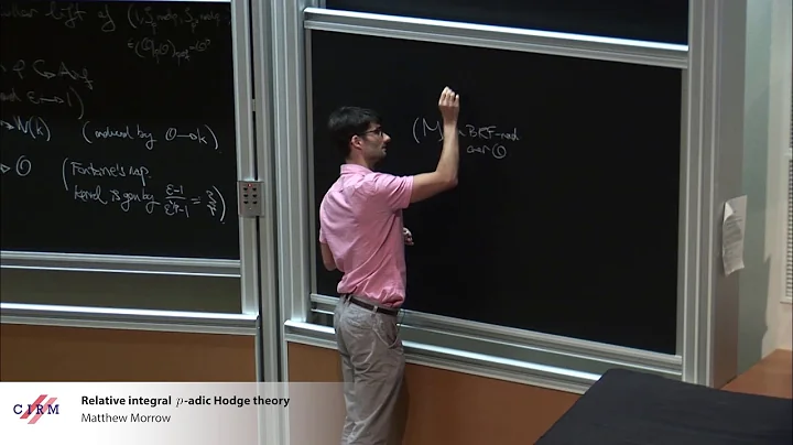 Matthew Morrow: Relative integral p-adic Hodge the...