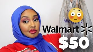 $50 Drugstore Makeup Challenge...Walmart, don’t fail me | Jasmine Egal