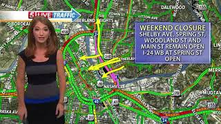 More closures this weekend: TDOT to close I-24 from I-65 to I-40 for bridge work