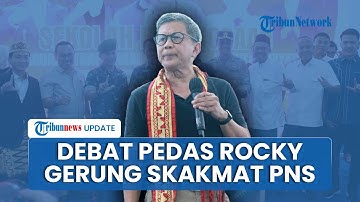 Debat Panas Rocky Gerung Skakmat PNS yang Kesal Pemerintah Selalu Disalahkan: Kan Kamu Itu Pelayan!