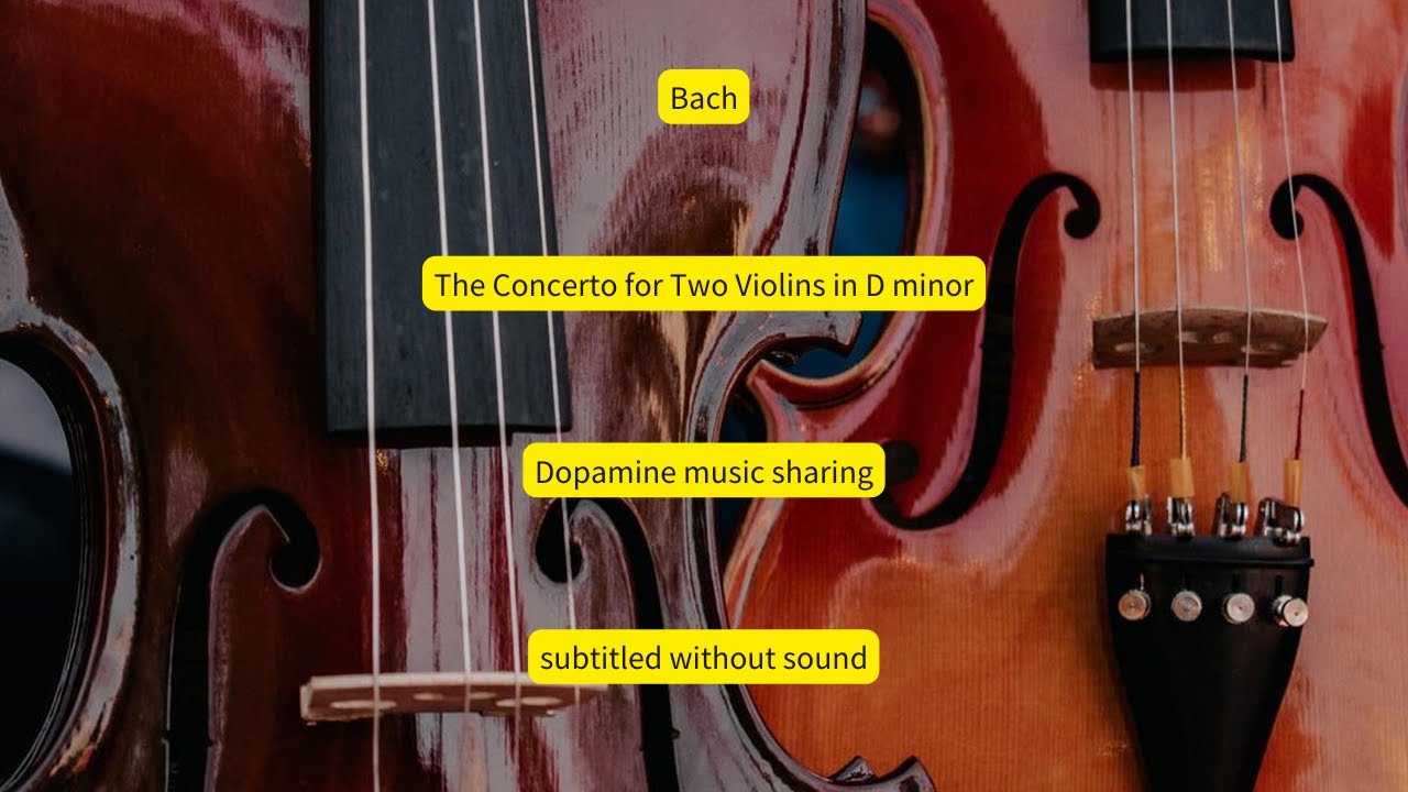 Bach The Concerto for Two Violins in D minor Dopamine music sharing