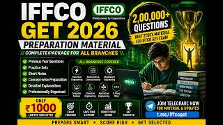 IFFCO GET 2026 Preparation Material 🔥 | 2 Lakh+ Questions | All Branches | Best Study Material