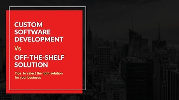 Custom Software Vs Off The Shelf  - Dileep Jacob (Head of Global Operations) | Fingent