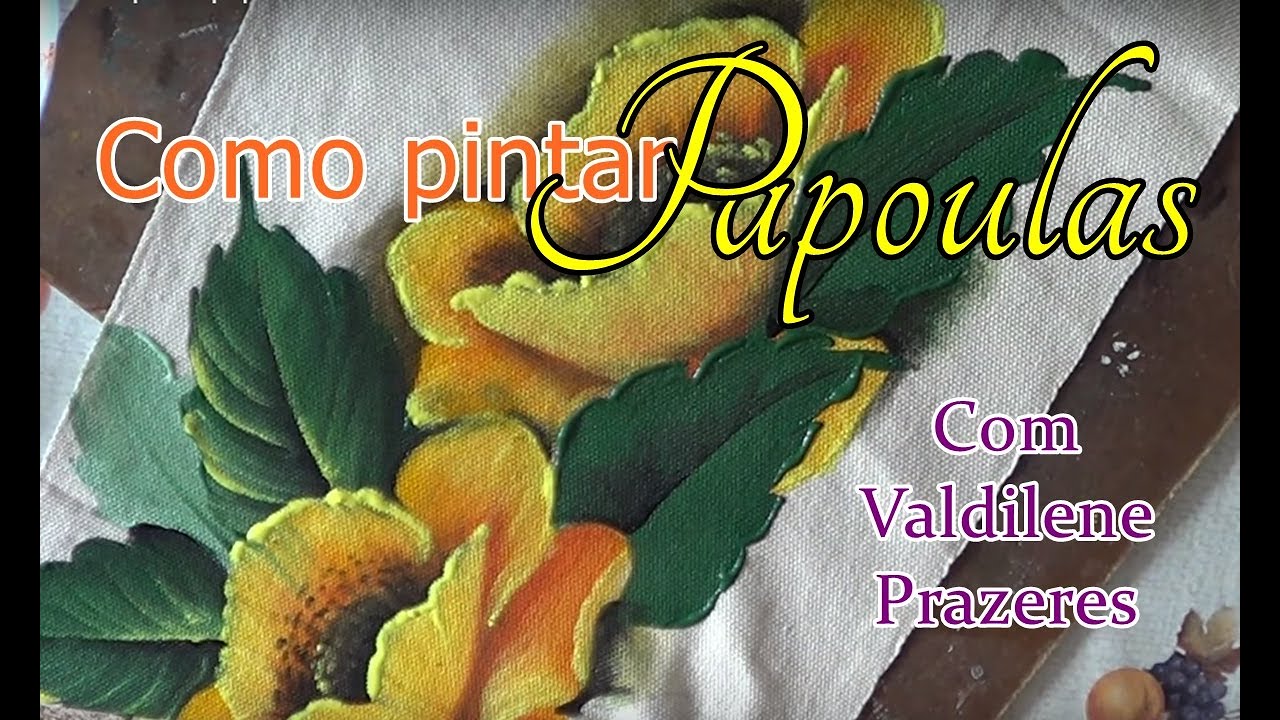 Como pintar papoulas