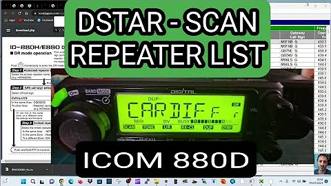 ICOM ID-880D , DR MODE SCAN - DSTAR