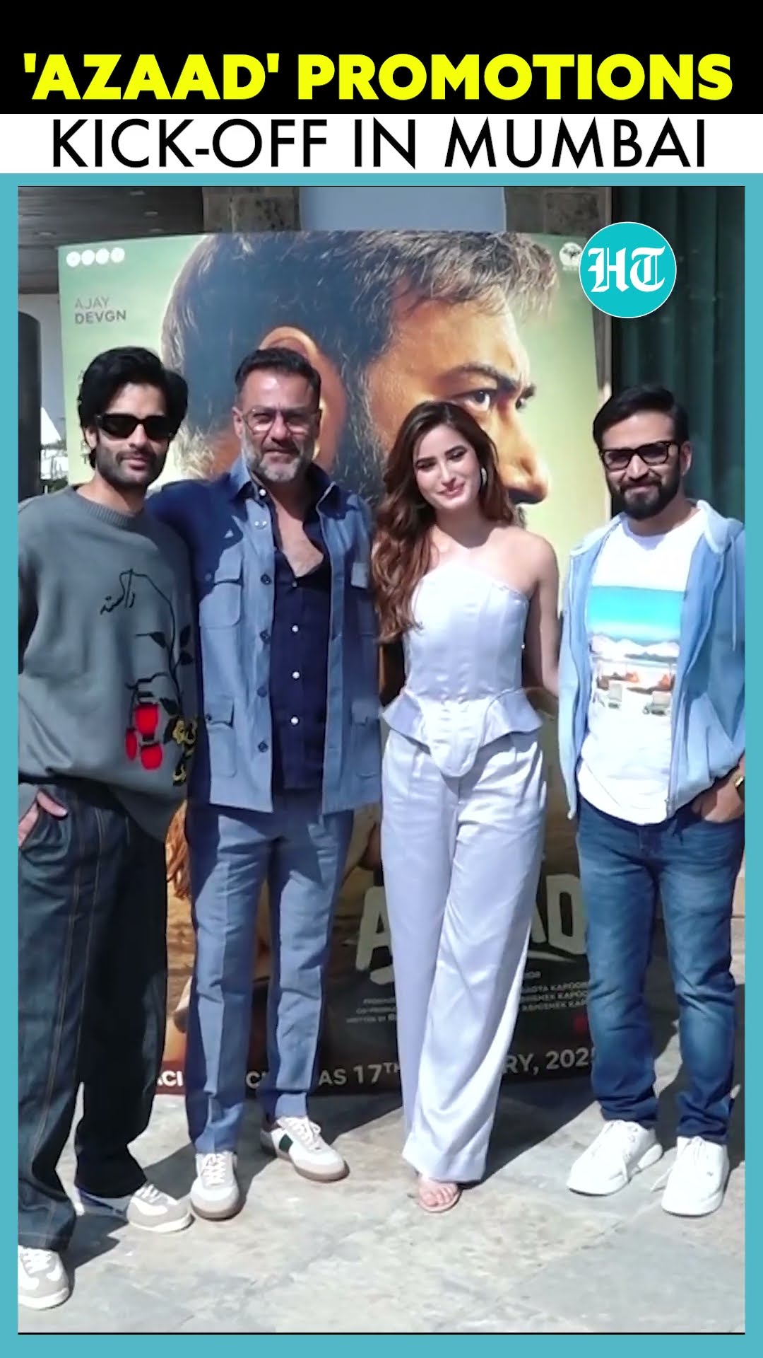 Aman Devgan, Rasha Thadani, Abhishek Kapoor \u0026 Amit Trivedi Promote Upcoming Film 'Azaad'