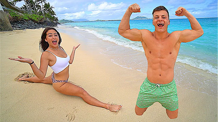 COUPLES GYMNASTICS CHALLENGE ON HAWAII BEACH!