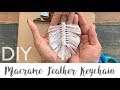 Macrame Feather Keychain DIY