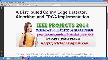 A Distributed Canny Edge Detector Algorithm and FPGA Implementation