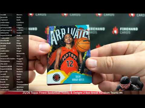2/28/2026 25/26 Topps Finest Basketball Hobby & Delight 2 Box Break Random Teams #4