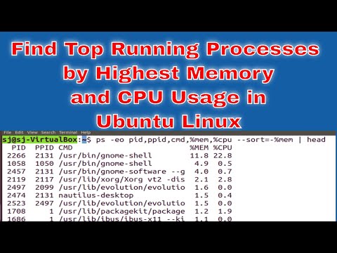 How To Find Top Running Processes by Highest Memory and CPU Usage in Ubuntu Linux Linux Mint hqdefault