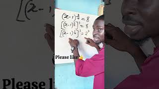 Learning how to solve question on indices #maths #basicproblems #exponentialequations #education