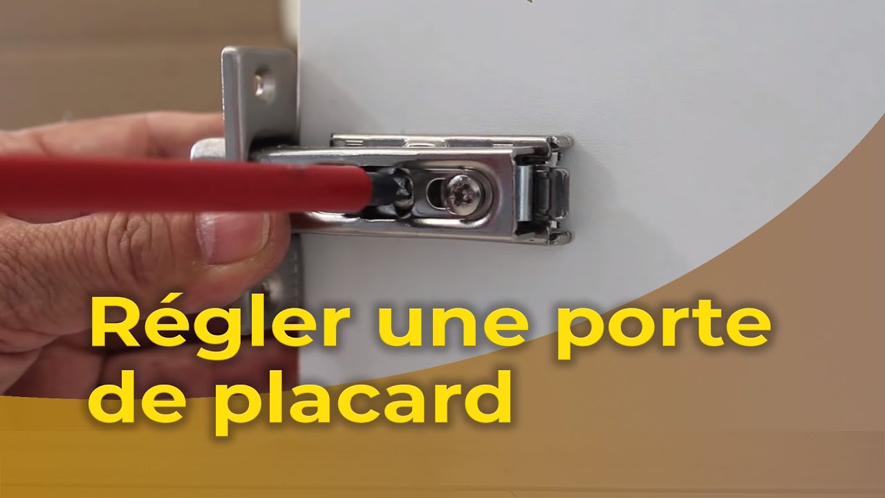 Regler une porte de placard youtube