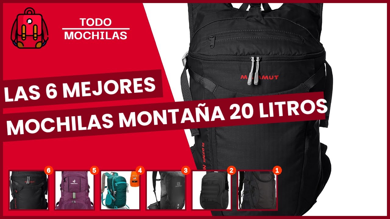 Las 6 mejores mochilas montaña 20 litros 