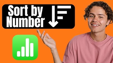 How to Sort by Number or Dollar Amount in Apple Numbers Spreadsheet