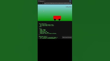 Animatie van een rijdende auto met CSS en JavaScript | Beginnersproject 🚗