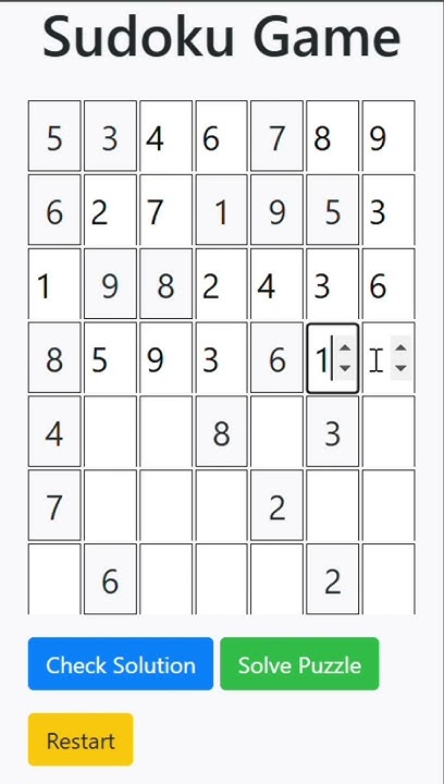 Sudoku puzzles game using html css bootstrap and javascript with free ...