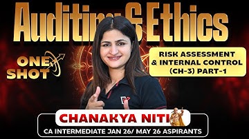 CA Inter Audit: Risk Assessment & Internal Control (PART-1) One Shot | CA Jyoti Deshwal