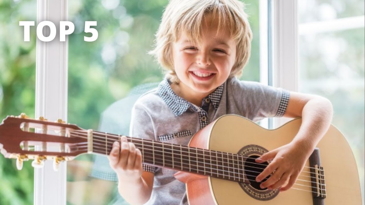 Rpporm Toddler Enfants Guitare Avec Musique Légère Guitare Électrique Pour  Tout-Petits Filles Garçons Débutants Chaise Rose Kids Bands (Orange One  Size)