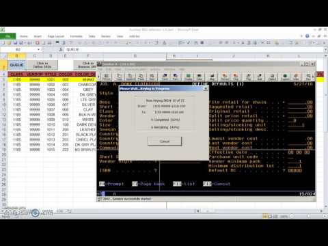 IBM iSeries\Excel Interface Video 2 of 2: Key to AS/400 Terminal