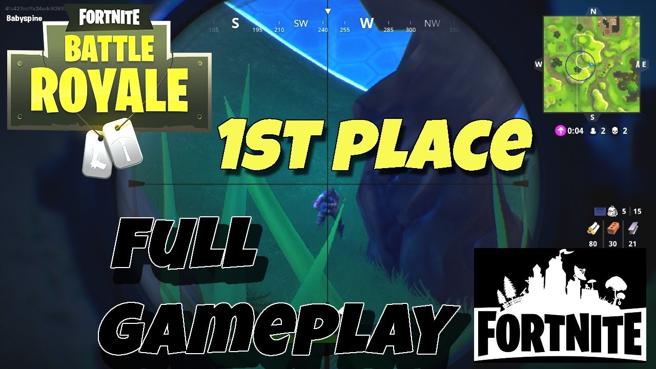 Fortnite Battle Royale My First Win Full Gameplay Post ...