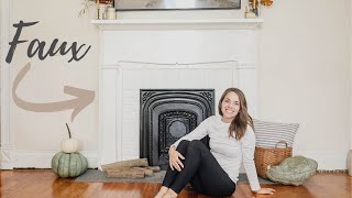 How to Build a Faux Fireplace that Looks TOTALLY REAL!