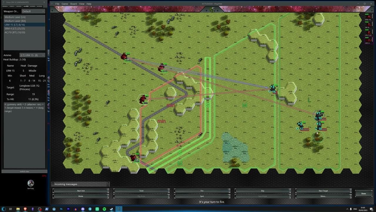 Battletech/MegaMek vs PrincessBot | 5000 BV 1 Lance - YouTube