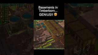 Basements in Timberborn...GENIUS!! 🤯 #timberborn #timberborntips #gaming