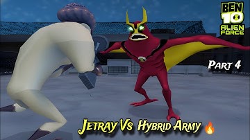 Ben 10 Alien Force PPSSPP Gameplay Walkthrough Part 4 | Jetray Vs Hybrid Army | 60FPS