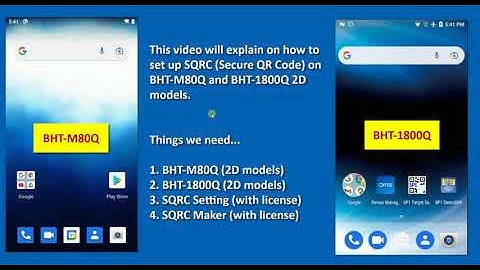 How to set up SQRC on BHT-Android