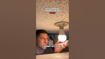 The military branches changing a lightbulb.