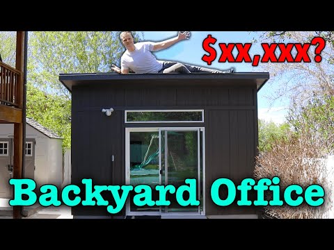 How Much Does It Cost To Carpet A 10X12 Room - I Built A Work From Home Office Shed In My Backyard! | (Total Cost Revealed)