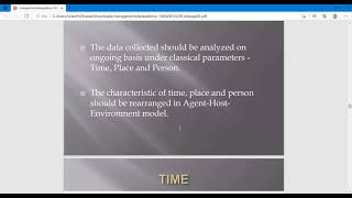 Topic- Epidemic Management | Class- ANM 1st yr |  Metro College of Nursing