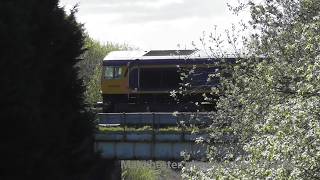 Gbrf Shed 66750 On Biomass Train Over The Bridge On 6E09 Heath Branch Line On The 200426