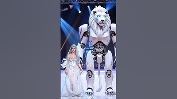 "Lion to Robot : The Ultimate Transformation! #agt #ai #magic #talent #transformation #shorts