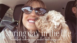 SPRING DAY IN THE LIFE  | super market haul  | cooking & walk of beach
