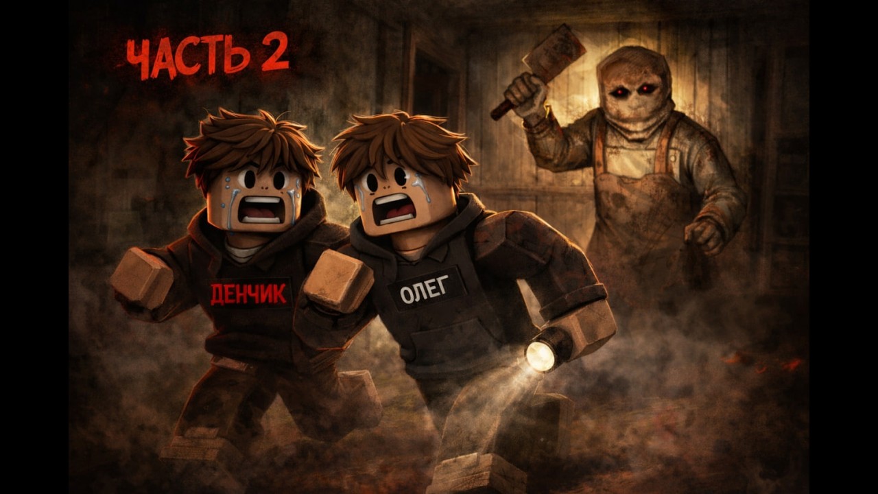 Часть 2 сбегаем с Олегом от моньяка BLEACHED HOUSE [HORROR]