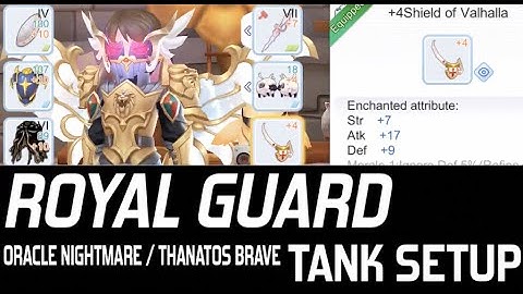 Tank Setup for Oracle Nightmare & Thanatos Brave / Royal Guard / Ragnarok Mobile SEA