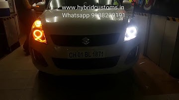 Maruti Swift  Powerfull Custom Headlights