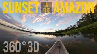 VR Canoe Ride in Limoncocha Biological Reserve 6K VR 360° 3D (2018)