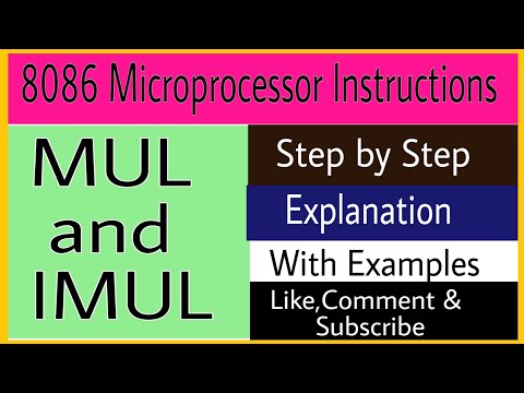 MUL and IMUL instructions in 8086 Microprocessor